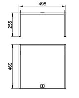 Keuco Plan Ножки для мебели 50x47x25,5h см 32998 180001