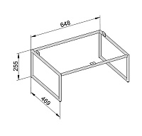 Keuco Plan Ножки для мебели 65x47x25,5h см 32998 180002