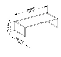 Keuco Plan Ножки для мебели 100x47x25,5h см 32998 180004