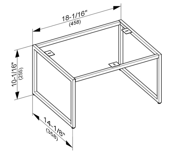 Keuco Plan Ножки для мебели 46x36x25,5h см 32998 180007