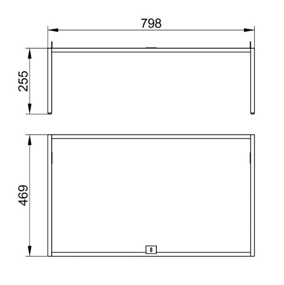 Keuco Plan Ножки для мебели 80x47x25,5h см 32998 290003