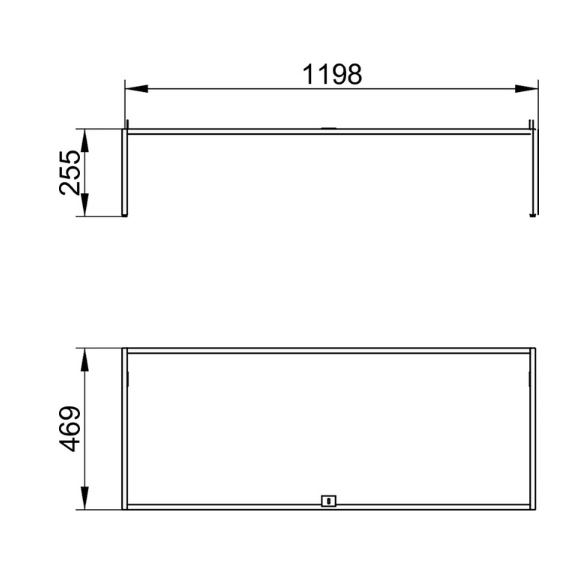 Keuco Plan Ножки для мебели 120x47x25,5h см 32998 290005