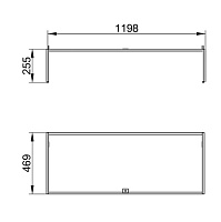 Keuco Plan Ножки для мебели 120x47x25,5h см 32998 290005