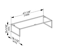 Keuco Plan Ножки для мебели 120x47x25,5h см 32998 290005