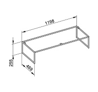 Keuco Plan Ножки для мебели 48x29x25,5h см 32998 290006
