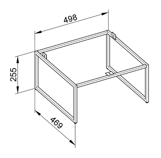 Keuco Plan Ножки для мебели 50x47x25,5h см 32998 300001