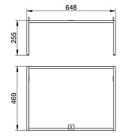 Keuco Plan Ножки для мебели 65x47x25,5h см 32998 300002
