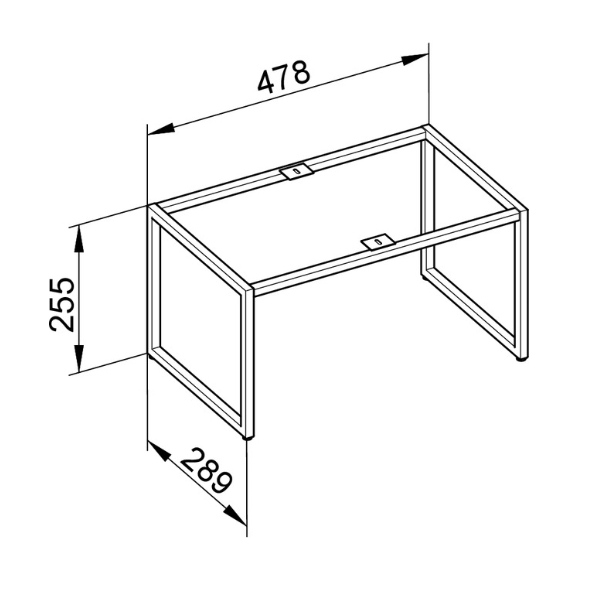 Keuco Plan Ножки для мебели 48x29x25,5h см 32998 300006