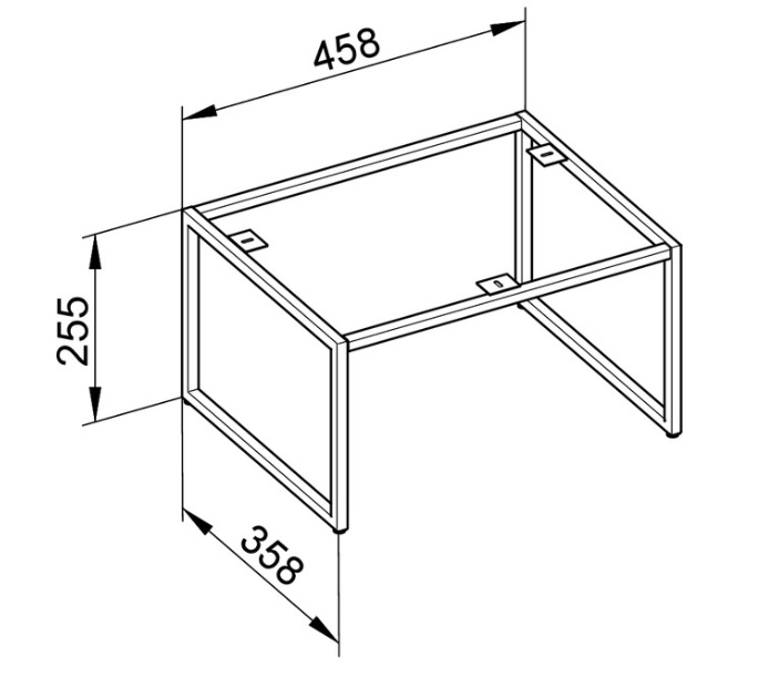 Keuco Plan Ножки для мебели 46x36x25,5h см 32998 300007