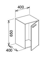 Keuco Royal 60 Шкаф нижний 40x40x65h см, цвет: кашемир матовый 32110 450002
