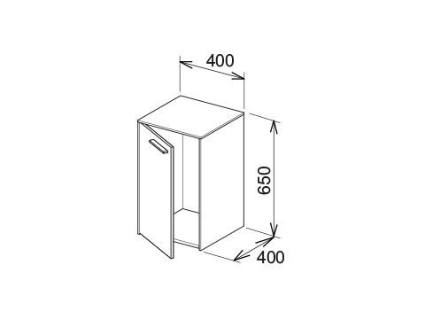 Keuco Royal 60 Шкаф нижний 40x40x65h см, цвет: кашемир матовый 32110 450001