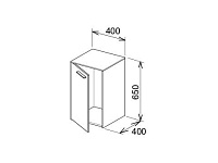 Keuco Royal 60 Шкаф нижний 40x40x65h см, цвет: кашемир матовый 32110 450001