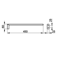 Keuco Edition 400 Полотенцедержатель 45 см, подвесной, цвет: никель 11520 050000