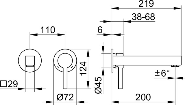 Keuco Edition 90 Смеситель для раковины однорычажный, цвет: хром 59016 010201