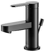 Keuco Ixmo Смеситель для раковины рычажный, с донным клапаном, цвет: черный матовый 59504 373000