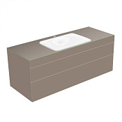 Keuco Edition 400 Тумба под раковину, подвесная 140x53,5x54,6h см, цвет: трюфель 31573 140100