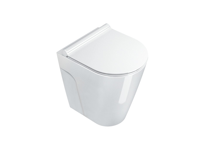 Catalano Zero Унитаз напольный 35x45 см, покрытие Cataglaze, цвет: белый глянцевый 1VP4500