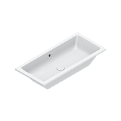 Catalano Zero Раковина встраиваемая снизу 80x37 см, с переливом, покр. Cataglaze, цвет: белый глянц. 0124810001