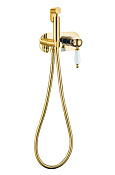 Boheme Imperiale Гигиенический душ со смесителем и встраиваемой частью, цвет: gold 425