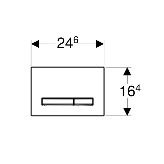 Geberit Sigma 50 Кнопка смыва для инсталляции, цвет: нержавеющая сталь 115.788.GH.2