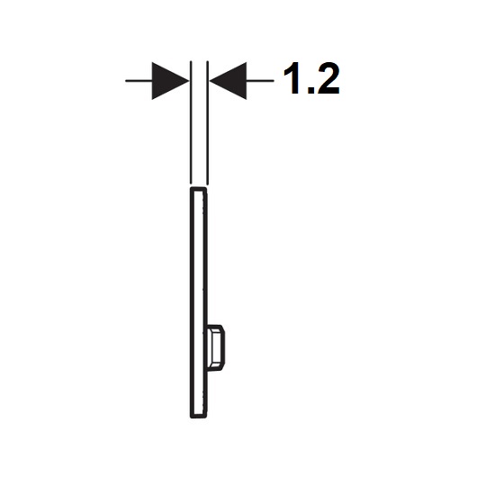 Geberit Sigma 50 Кнопка смыва для инсталляции, цвет: нержавеющая сталь 115.788.GH.2