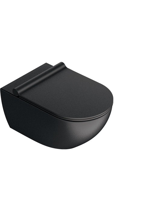 Catalano Sfera Унитаз подвесной безободковый 35x54 см, смыв торнадо, цвет: черный матовый 1VSF54RNS