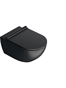 Catalano Sfera Унитаз подвесной безободковый 35x54 см, смыв торнадо, цвет: черный матовый 1VSF54RNS