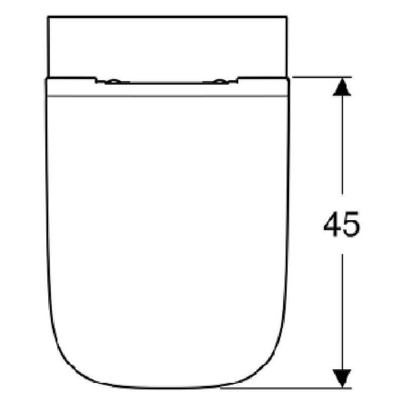 Geberit Унитаз подвесной 35x54x33h см, безободковый, цвет: белый 500.685.01.1