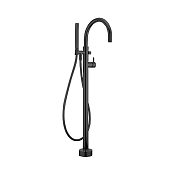 Cisal Less New Смеситель для ванны напольный с душевым набором, цвет: night black LN01420040