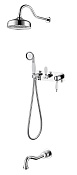 Boheme Tradizionale Chromo Душевой комплект встраиваемый - смеситель, душ, 3 потреб., цвет: chrome 268