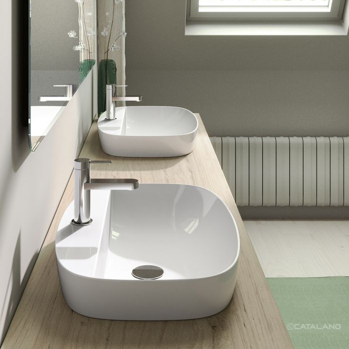 Catalano Alvea Раковина встраиваемая сверху 60x40 см 1 отв без перелива Cataglaze цвет: белый глянц. 0625601001