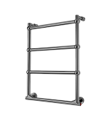 Margaroli Sole 512/TS Полотенцесушитель электрический 52х64h (46), выкл. справа, цвет: black chrome 512TS4604CRBB