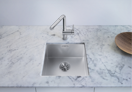 Blanco Zerox Кухонная мойка, встр. снизу 38x44x17,5h, цвет: сталь 521583