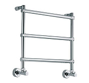 Margaroli Sole 442/3 Полотенцесушитель водяной для ГВС 43,5х53h (int 37), нижнее, цвет: chrome 4423703CRN