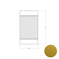 Bertocci Officina 01 Cтакан для зубных щеток настольный, цвет: золото 127 7530 5050