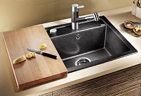 Blanco Dalago Кухонная мойка, встр. Сверху 46,5x51x19h, цвет: черный 517156
