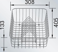 Blanco Корзина для моек 40,5x30,8x13,3h, цвет: хром 507829