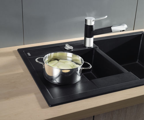 Blanco Metra Кухонная мойка, встр. сверху 78x50x19h, цвет: черный 513473