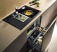 Blanco Metra Кухонная мойка, встр. сверху 78x50x19h, цвет: черный 513473