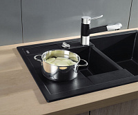 Blanco Metra Кухонная мойка, встр. сверху 78x50x19h, цвет: черный 513473