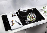 Blanco Zia Кухонная мойка, встр. сверху 100x50x19h, цвет: черный 517568
