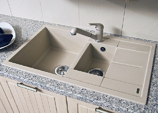 Blanco Metra Кухонная мойка, встр. сверху 78x50x19h, цвет: бежевый 513469