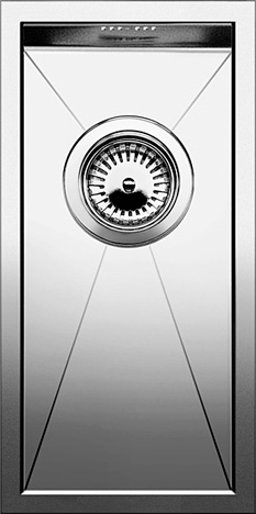 Blanco Zerox Мойка дополнительная, встр. снизу  22x44x13h, цвет: сталь 521567