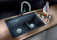 Blanco Pleon Кухонная мойка, встр. серху  61,5x51x22h, цвет: черный 521689