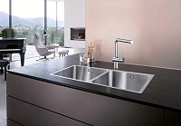 Blanco Andano Кухонная мойка 86,5x44x19h, цвет: сталь 522987