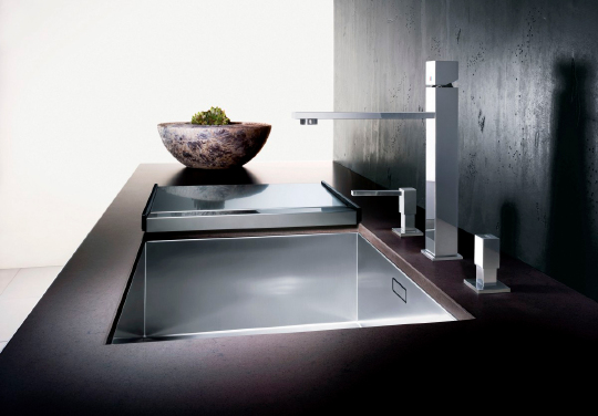 Blanco Claron Кухонная мойка, встр. снизу 38x44x19h, цвет: сталь 521571