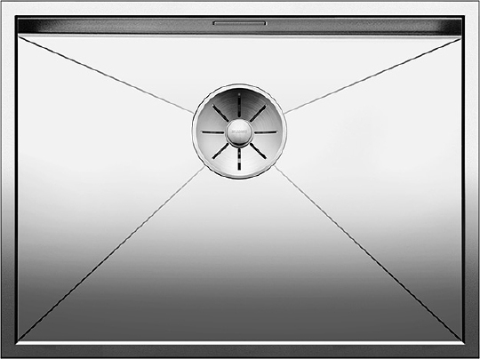 Blanco Zerox Кухонная мойка, встр. снизу 54x44x17,5h, цвет: сталь 521589