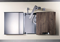 Blanco Claron Кухонная мойка, встр. снизу 54x44x19h, цвет: сталь 521577