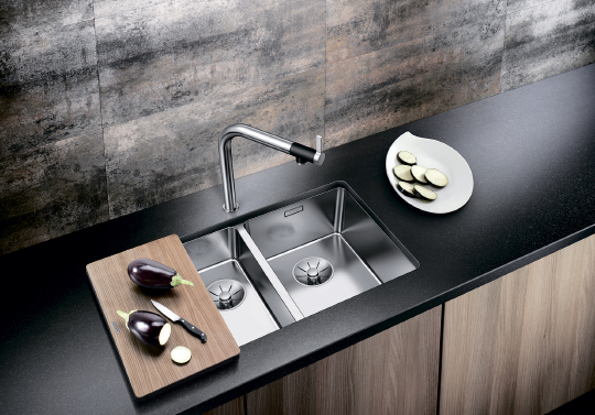 Blanco Andano Кухонная мойка, встр. снизу 58,5x44x19h, цвет: сталь 522977