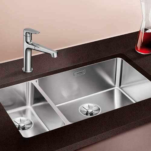 Blanco Andano Кухонная мойка, встр. снизу 74,5x44x19h, цвет: сталь 522989